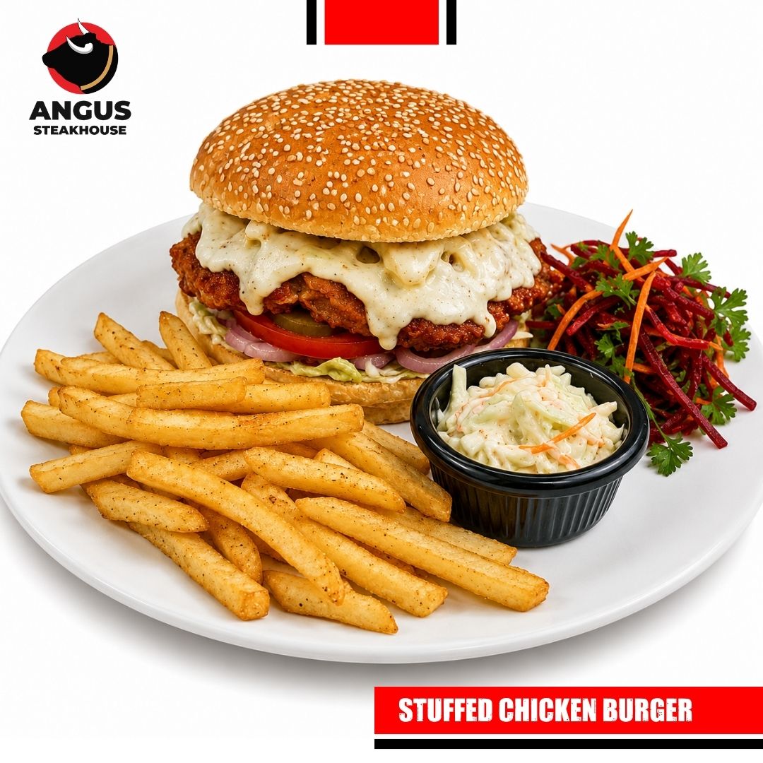 Stuffed Chicken Burger