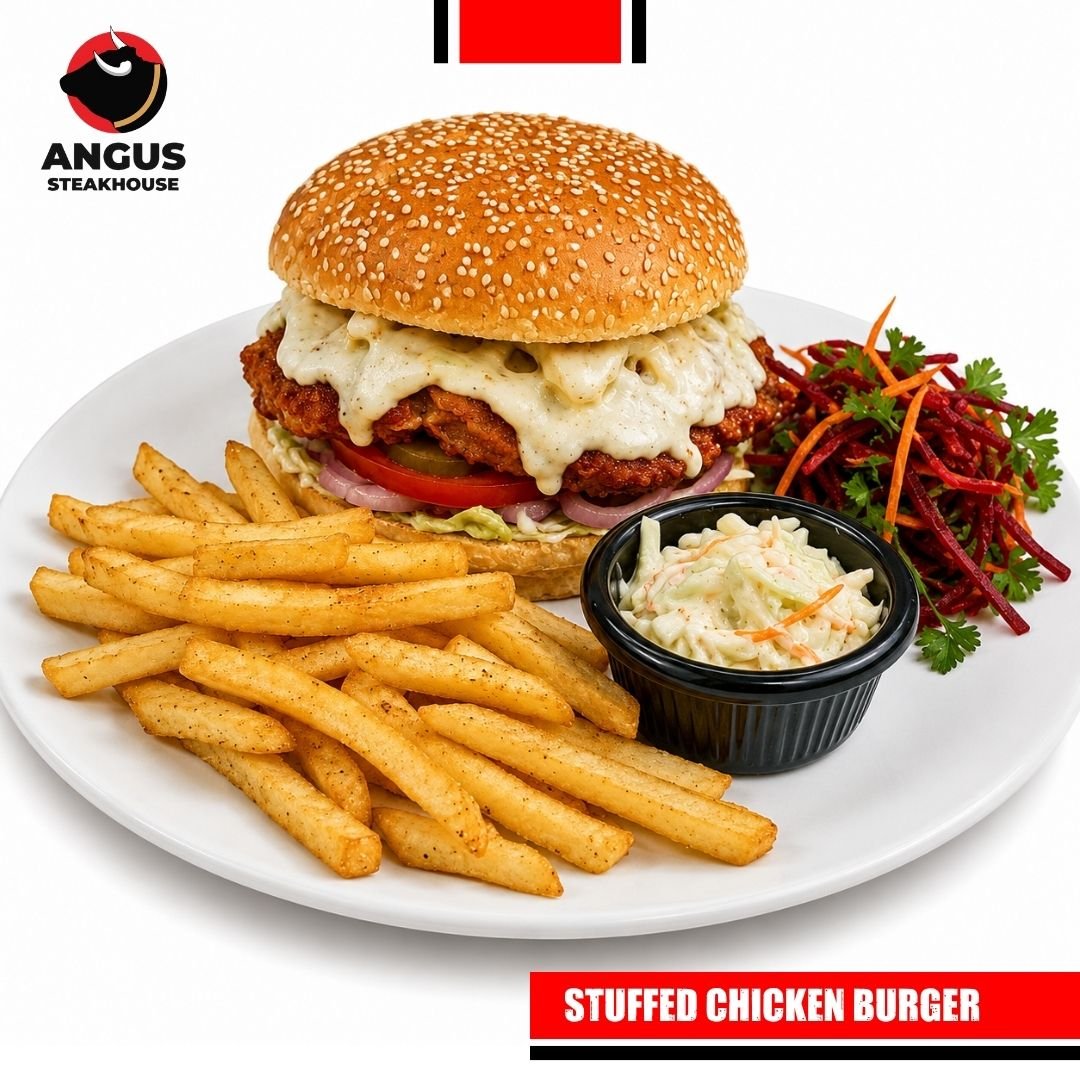 Stuffed Chicken Burger